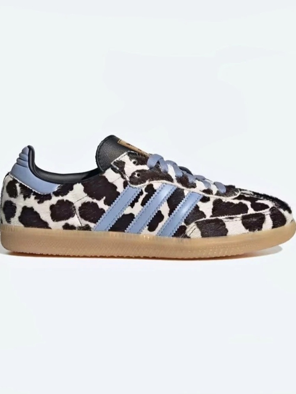 BNWT adidas Samba OG Calf Hair Sneakers in White & Black 9 statement Athleisure